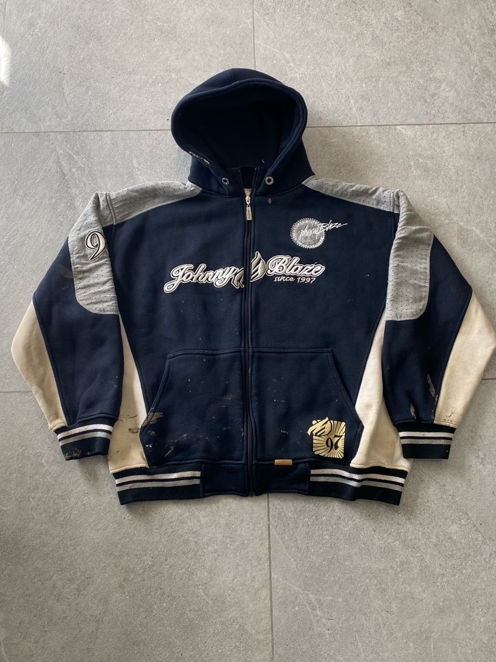 Y2k Johnny Blaze Zip-Up Hoodie